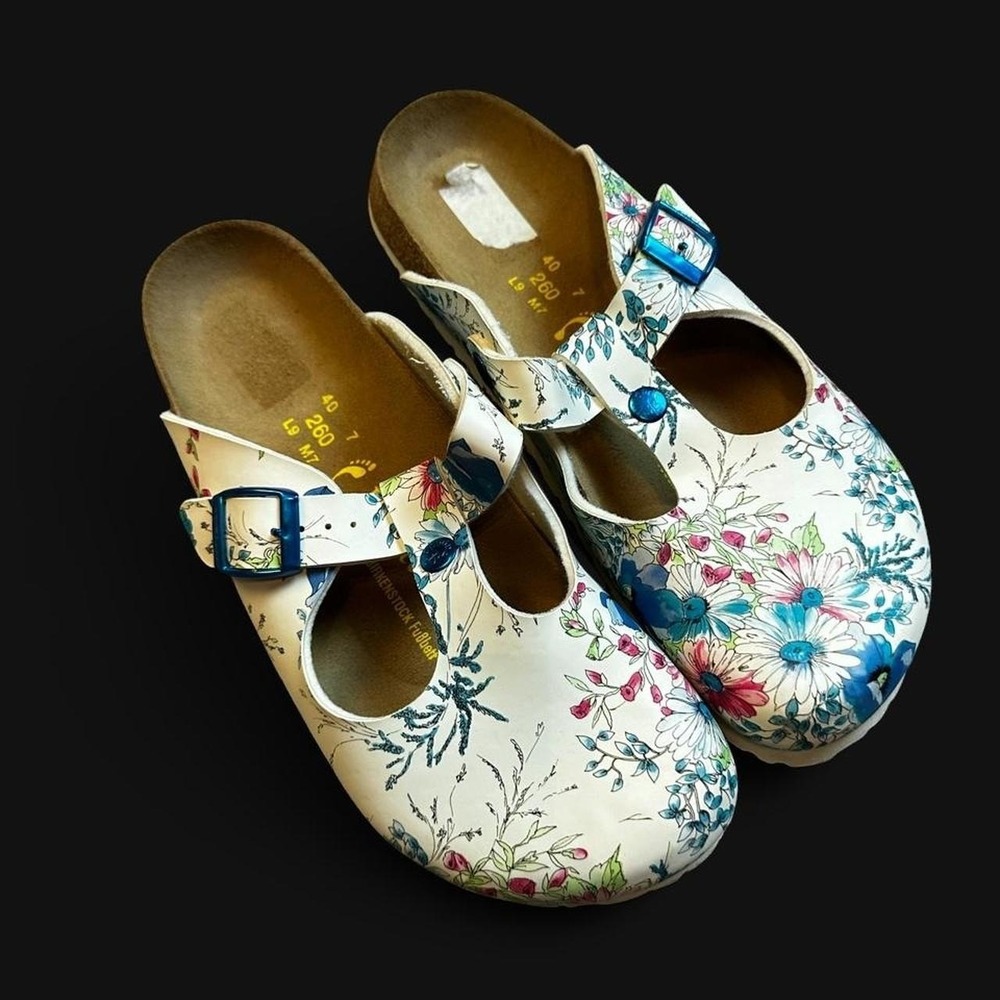 Birkenstock Papillio Boston Floral casual Clogs Size Eur 40